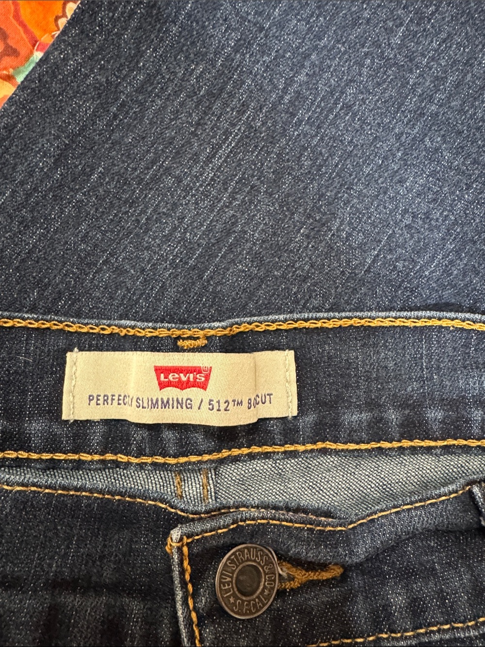 Levi's 512 Dark Blue Bootcut Jeans 14L - Picture 2 of 4
